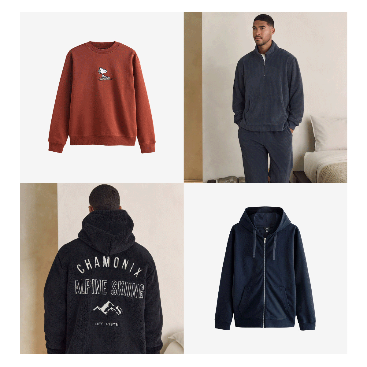 سويت شيرتات وكنزات بغطاء رأس رجالي